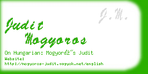 judit mogyoros business card